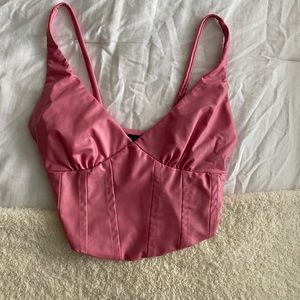 Berska pink crop top